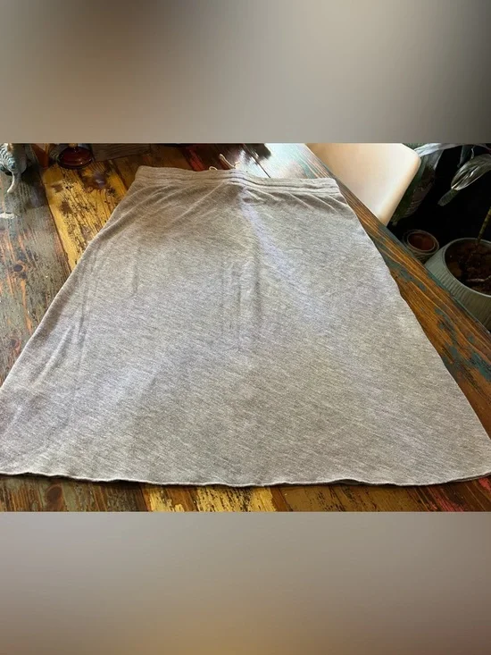 Joe Fresh Gray Drawstring A-Line Skirt - Picture 4 of 5